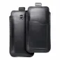 Univerzálne puzdro, Puzdro na opasok ROYAL - Leather universal flap pocket na Apple iPhone 12 Čierny