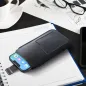 Univerzálne puzdro, Puzdro na opasok ROYAL - Leather universal flap pocket na Apple iPhone 12 Čierny