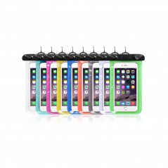 Vodotesné puzdro na mobil s plastovým zapínaním – modré