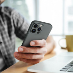 Kryt Metallic na Apple iPhone 15 Pro Šedý