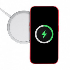 Kryt Leather Mag Cover na Apple iPhone 16 Pro Max Elegant  MagSAFE  Červený