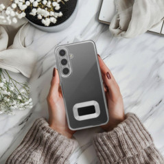 Kryt Glam na Samsung Galaxy A34 Strieborný 