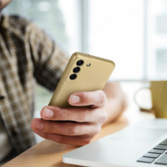 Kryt Metallic na Samsung Galaxy A15 LTE Zlatý