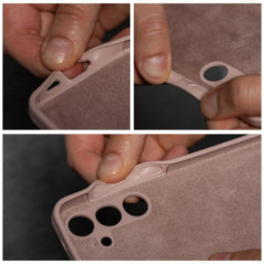 Kryt Silicone 2mm na Samsung Galaxy A34 Pieskovo ružový