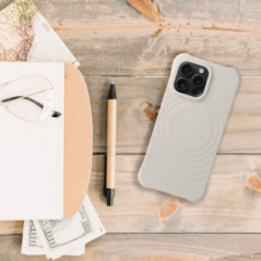 Kryt Silicone Zephyr Mag na Apple iPhone 16 Pro Elegant  MagSAFE  Biely