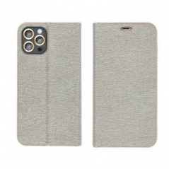 Peňaženkové puzdro LUNA Book Gold na Apple iPhone 16 Plus Elegant  Strieborný