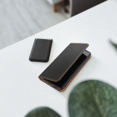 Peňaženkové puzdro Leather case SMART PRO na Apple iPhone 16 Pro Max Elegant  Čierny