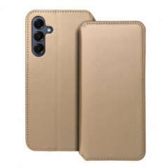 Peňaženkové puzdro Dual Pocket book na Samsung Galaxy A16 Zlatý