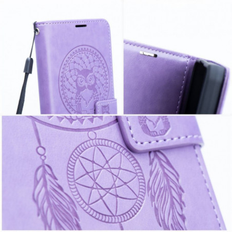 Peňaženkové puzdro MEZZO Book na Samsung Galaxy S25 Fialový (Purple)