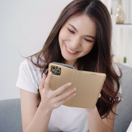 Peňaženkové puzdro Smart Case Book na Apple iPhone 16e Zlatý