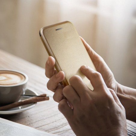 Peňaženkové puzdro Book Elegance na Apple iPhone 16e Elegant  Zlatý