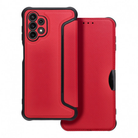 Peňaženkové puzdro Razor Book na Samsung Galaxy A13 LTE Uhlíkové vlákno, Karbónový vzor