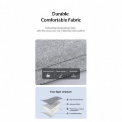 Dux Ducis taška LBTC na notebook 13-13.9in Horizontal Handbag svetlo šedá