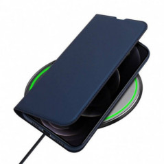 Kryt Dux Ducis Leather na Apple iPhone 13 Pro Max Modrý