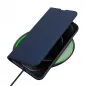 Kryt Dux Ducis Leather na Apple iPhone 13 Pro Max Modrý