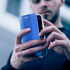 Peňaženkové puzdro Sensitive Book na Apple iPhone 16 Pro Max Svetlo modrý