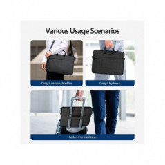 Dux Ducis puzdro LBJB na notebook 13-13.9in taška cez rameno čierna