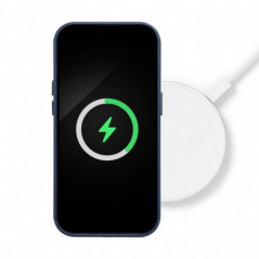 Kryt Leather Mag Cover na Samsung Galaxy S25 Elegant  MagSAFE  Indigový modrý