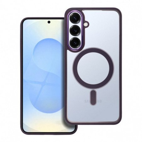 Kryt Color Edge Mag na Samsung Galaxy S25 Plus MagSAFE  Hlboká fialová