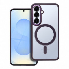 Kryt Color Edge Mag na Samsung Galaxy S25 MagSAFE  Hlboká fialová