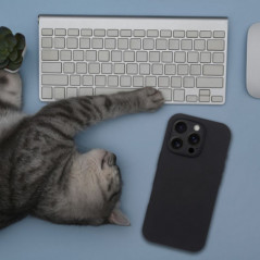 Kryt Silicone 2mm na Apple iPhone 16 Pro Max Čierny