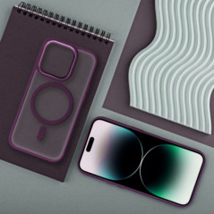 Kryt Matte Mag Cove na Samsung Galaxy S25 Ultra MagSAFE  Slivkovo červený