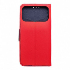 Peňaženkový obal Fancy Book na Apple iPhone 17 Pro Max Červený / Námornícka modrá