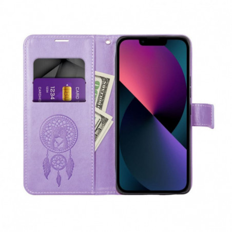 Peňaženkové puzdro MEZZO Book na Apple iPhone 17 Air Fialový (Purple)