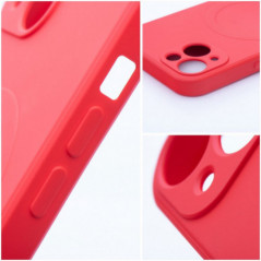 Kryt Silicone Mag Cover na Apple iPhone 17 Pro Max MagSAFE  Červený