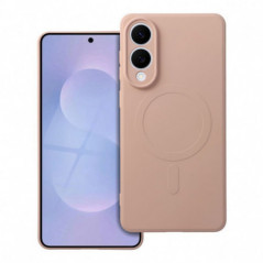 Kryt Silicone Mag Cover na Samsung Galaxy S25 Edge MagSAFE  Ružový