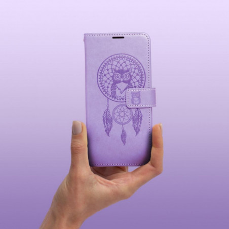 Peňaženkové puzdro MEZZO Book na Samsung Galaxy S25 Edge Fialový (Purple)