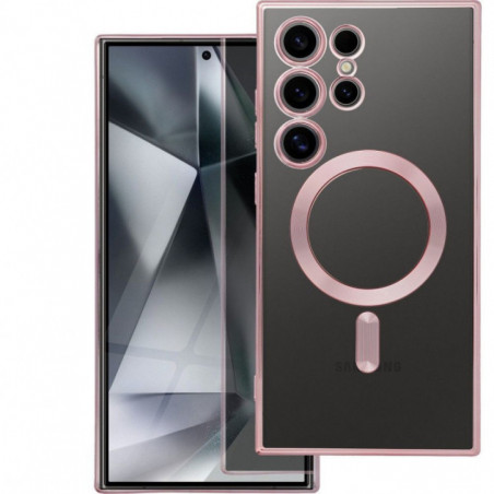 Kryt Electro Mag na Samsung Galaxy S25 FE MagSAFE  Ružovo-zlatý