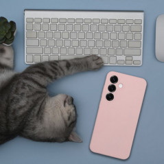 Kryt Silicone 2mm na Honor 400 Pieskovo ružový