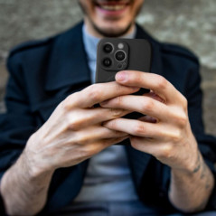 Kryt Silicone Mag Cover na Samsung Galaxy A17 MagSAFE  Čierny