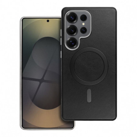 Kryt Gentleman Mag Cover na Samsung Galaxy A17 Elegant  MagSAFE  Čierny