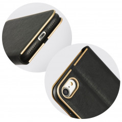 LUNA Book Gold na XIAOMI Mi 11 FORCELL Peňaženkový obal Čierny