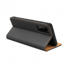 Peňaženkové puzdro Leather case SMART PRO na XIAOMI Redmi Note 10 Elegant  Čierny