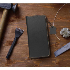 Peňaženkové puzdro Leather case SMART PRO na XIAOMI Redmi Note 10 Elegant  Čierny