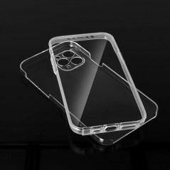 360 Full Cover PC + TPU na Apple iPhone 13 Pro Silikónové púzdro Transparentný