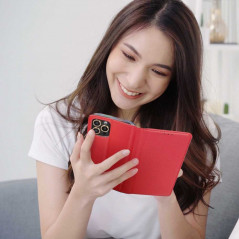 Peňaženkové puzdro Smart Case Book na Apple iPhone 13 Pro Červený